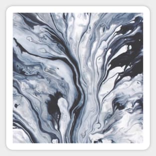 Blue Elegant Marble Sticker